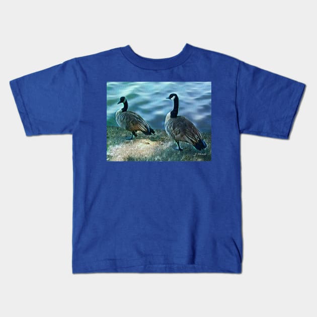 Canadian Geese Kids T-Shirt by Unique Gifts 24/7